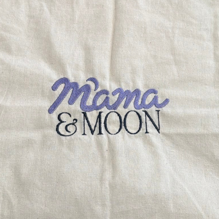Mama & Moon Embroidered Design