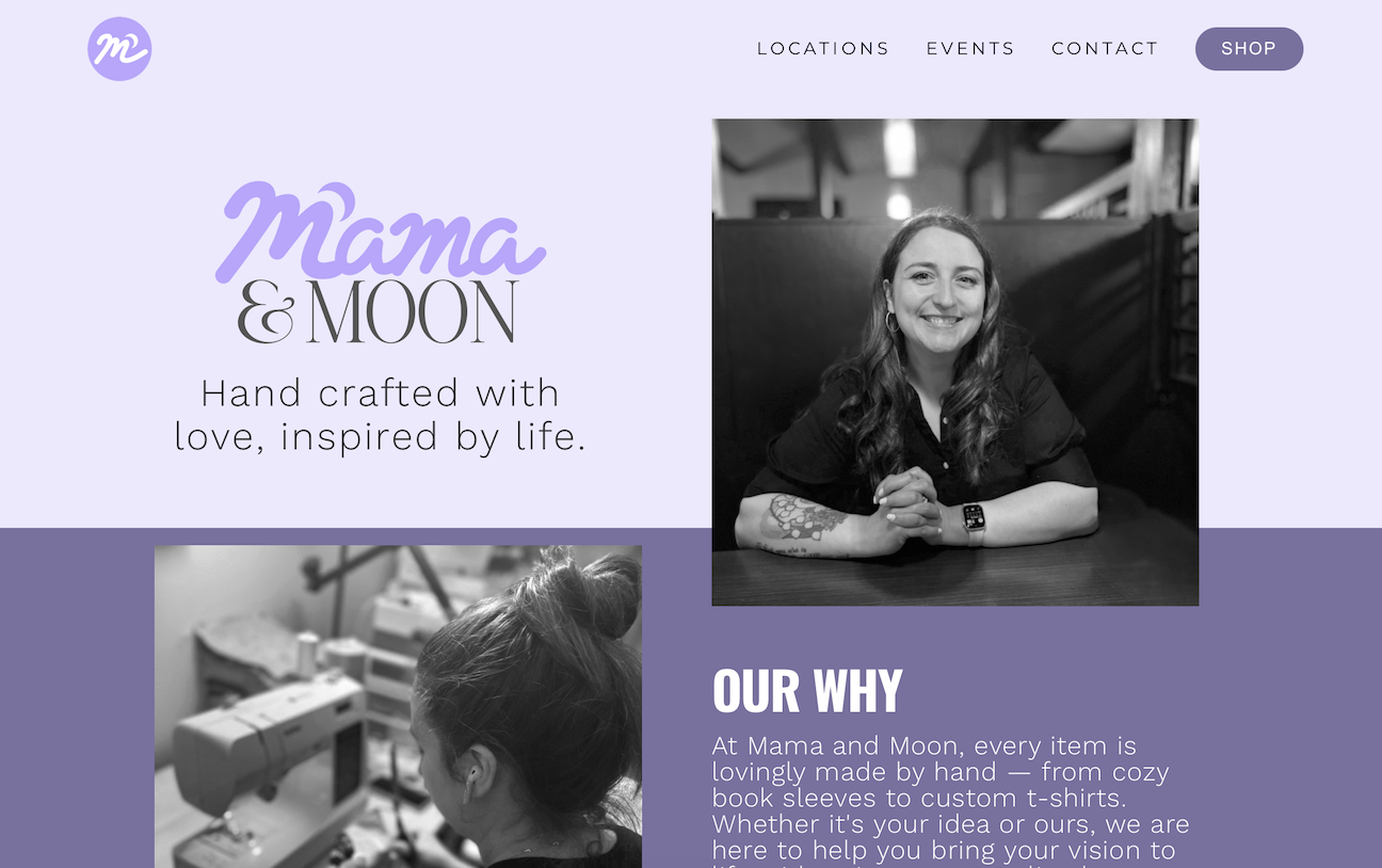 Mama & Moon Website